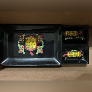 Unused Sushi dish set